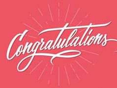 CONGRATULATIONS !