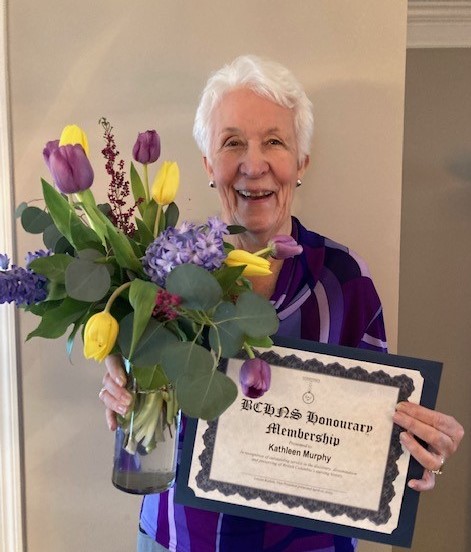 Kathy Murphy receives Honourary Membership